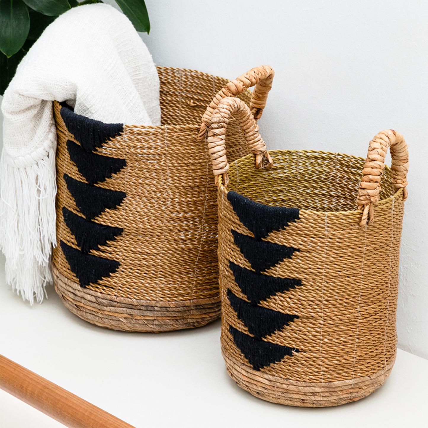 The Rope Raffia Rattan Basket