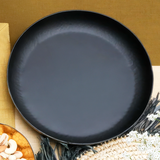 The Black Hammered Brass Tray