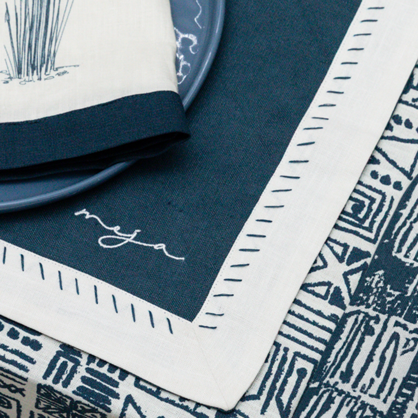 The Bluwing Double Border Tablemat
