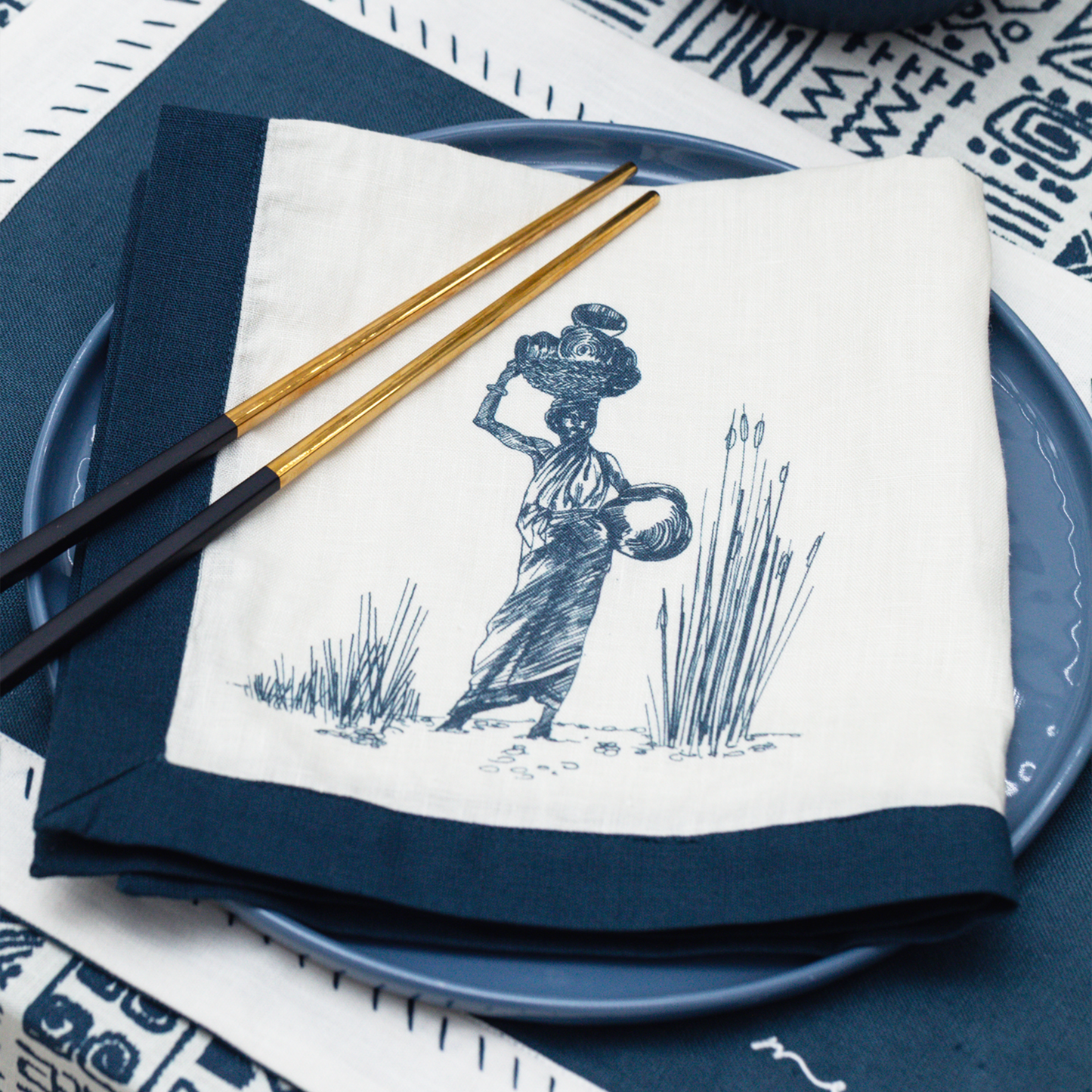The Masai Women Napkin Set - Set of 2
