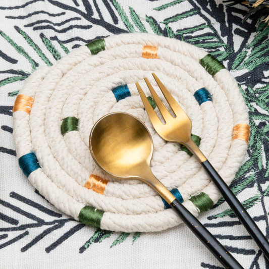 The Multi Colour Dots Coaster