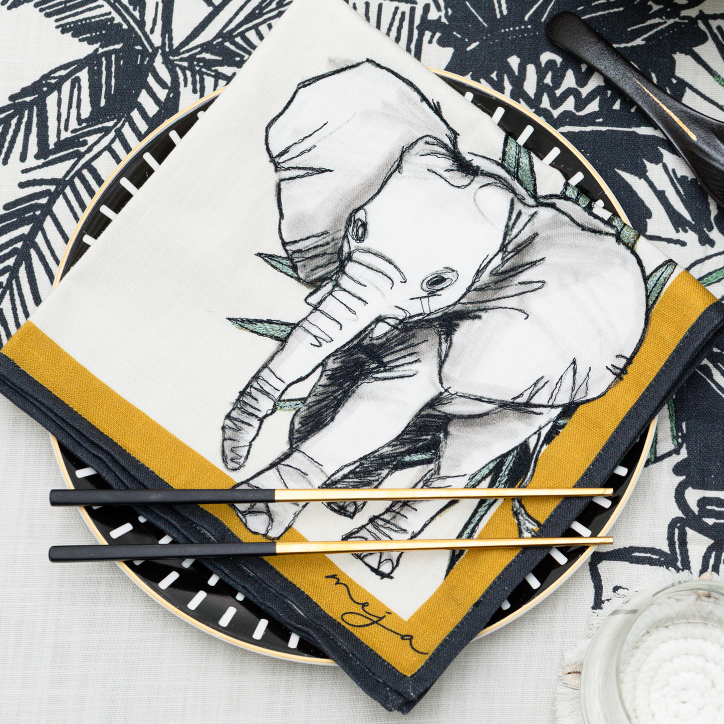 The Show Of Safari Animal Napkins - Set of 2