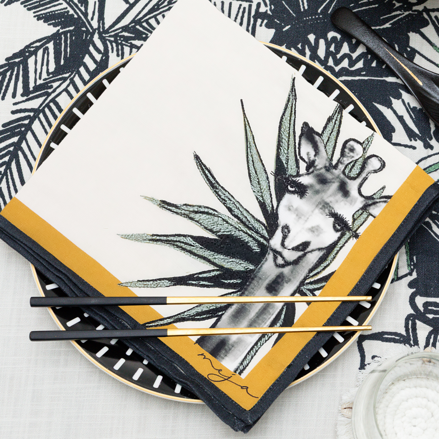 The Show Of Safari Animal Napkins - Set of 2