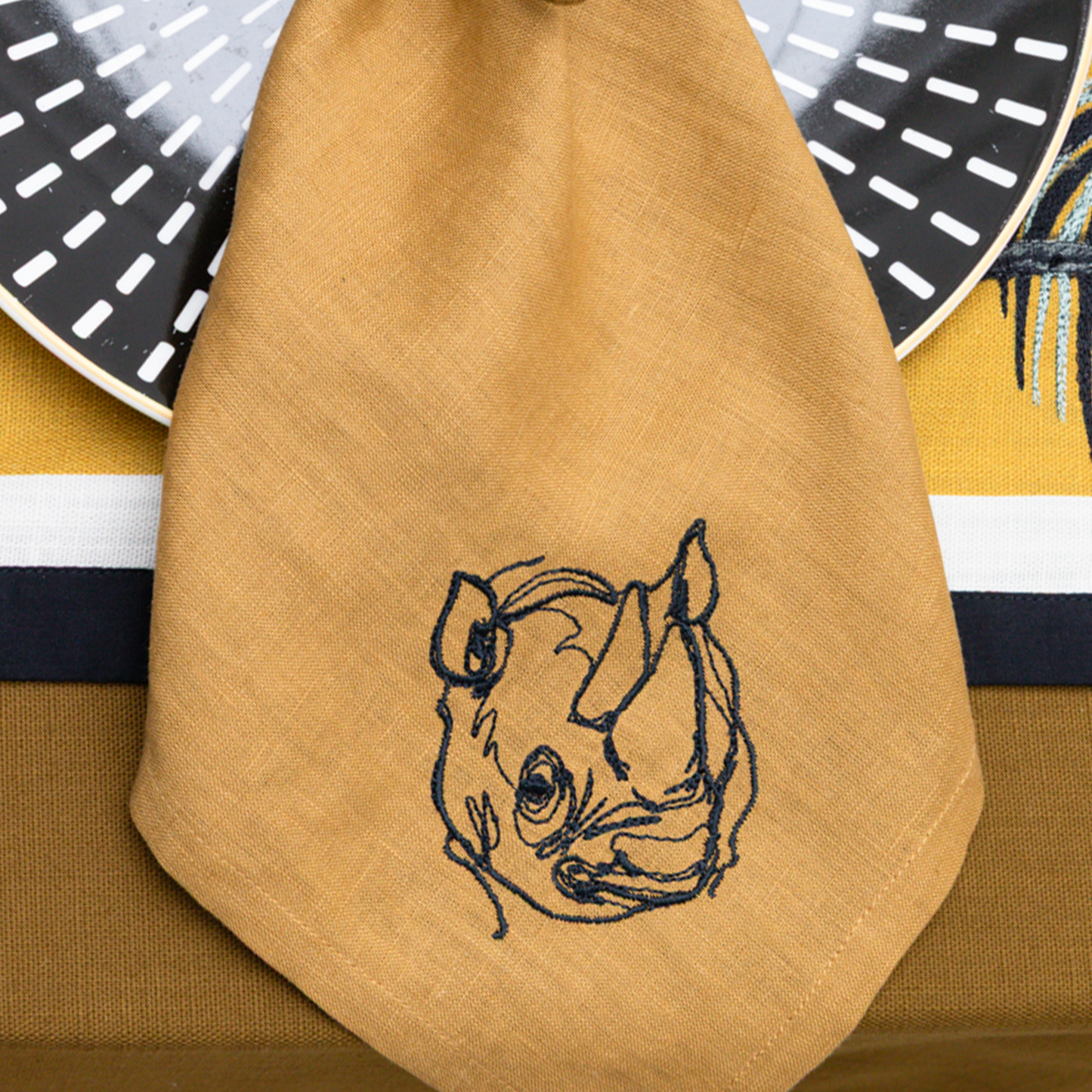 The Horn Dinner Napkin - Set of 2