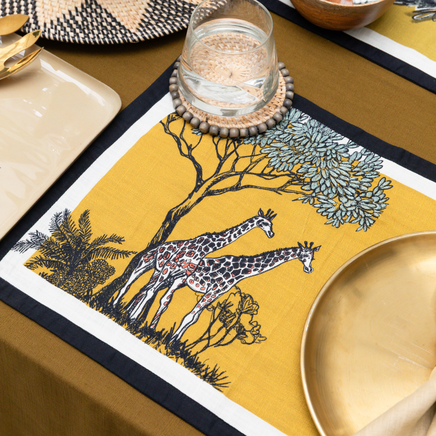 The Les Habitants de la Brousse Placemat