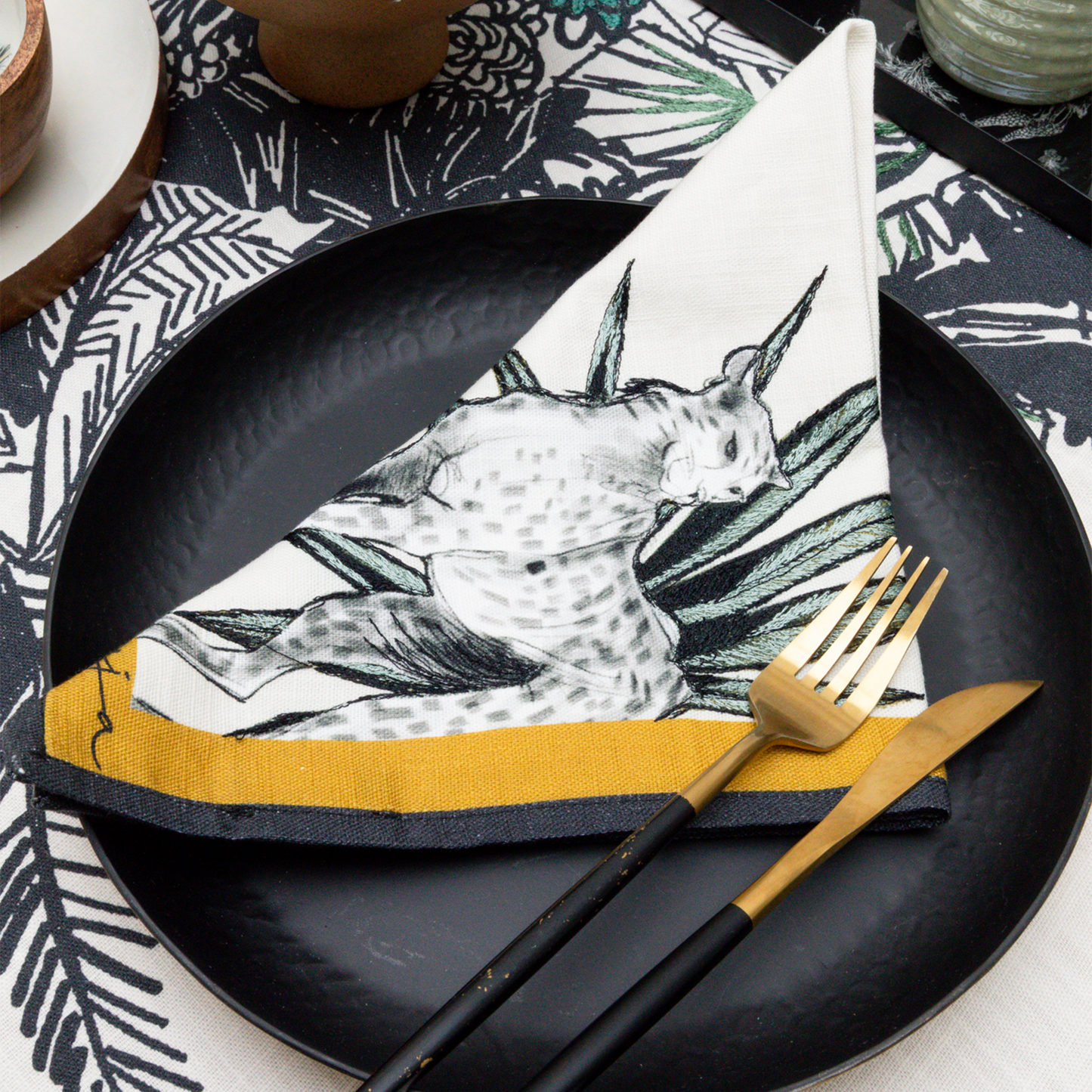 The Show Of Safari Animal Napkins - Set of 2