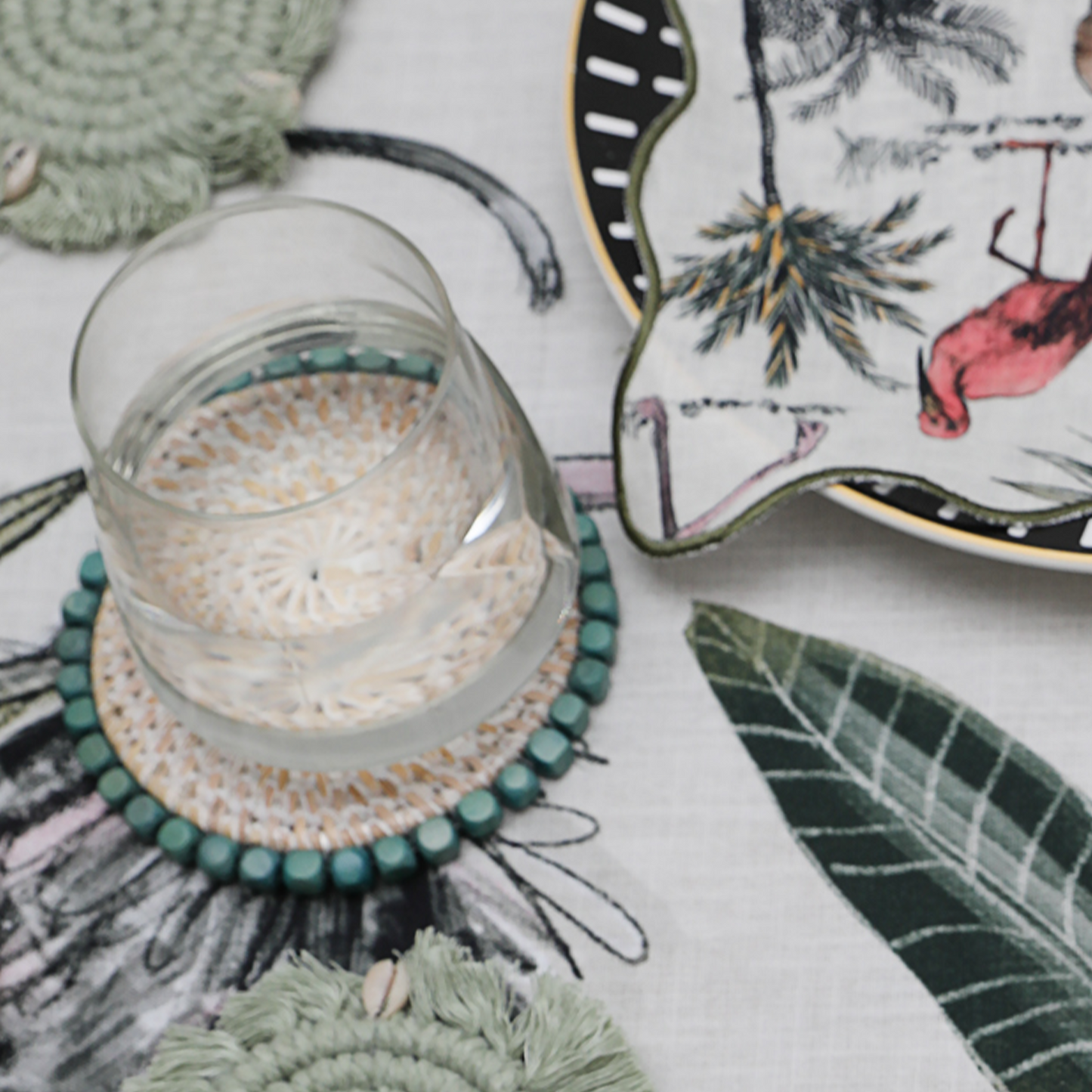 The Safari Beaded Coaster