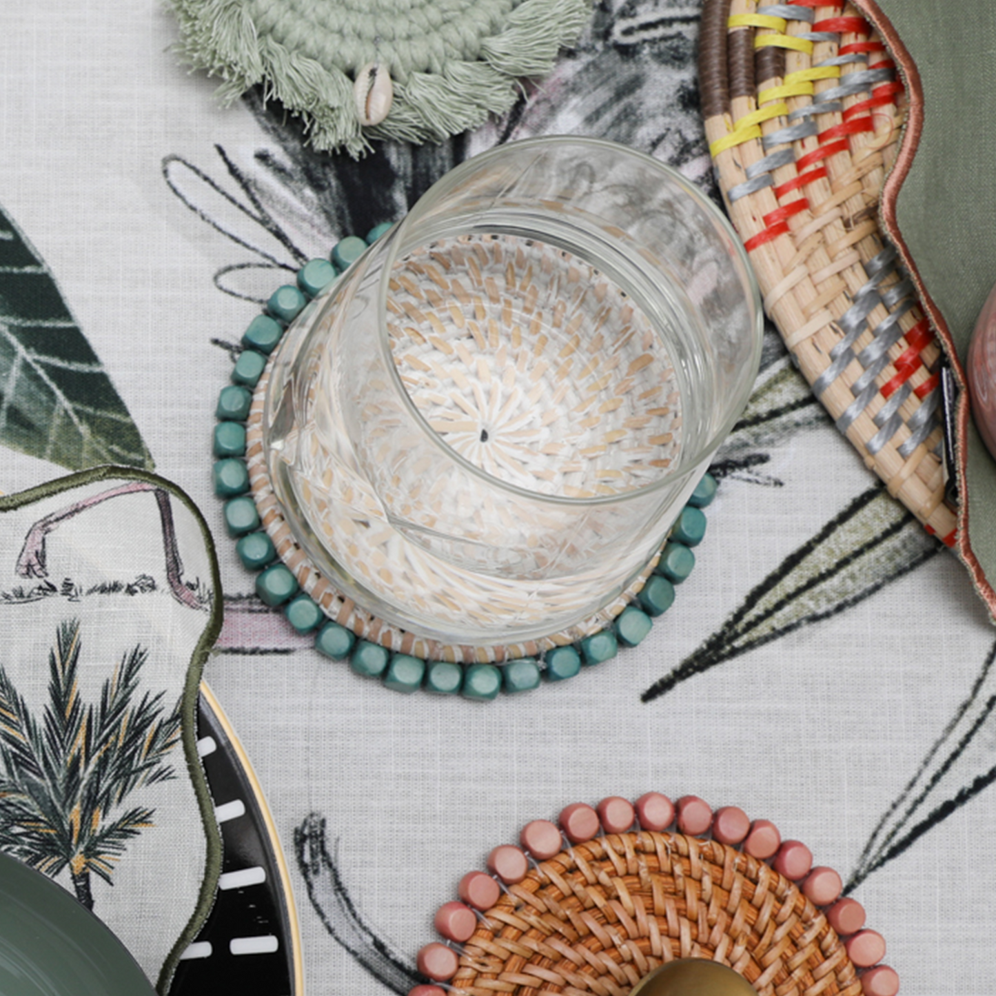 The Safari Beaded Coaster