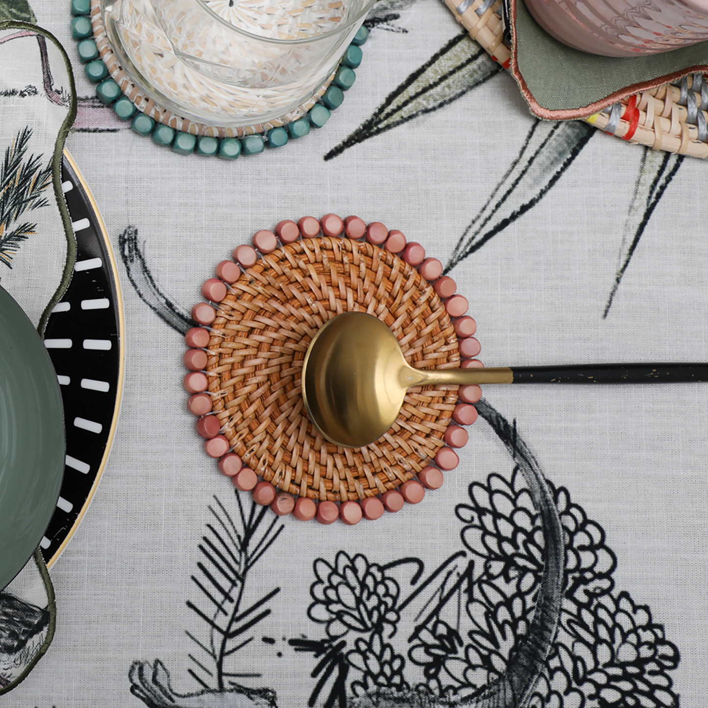The Safari Beaded Coaster