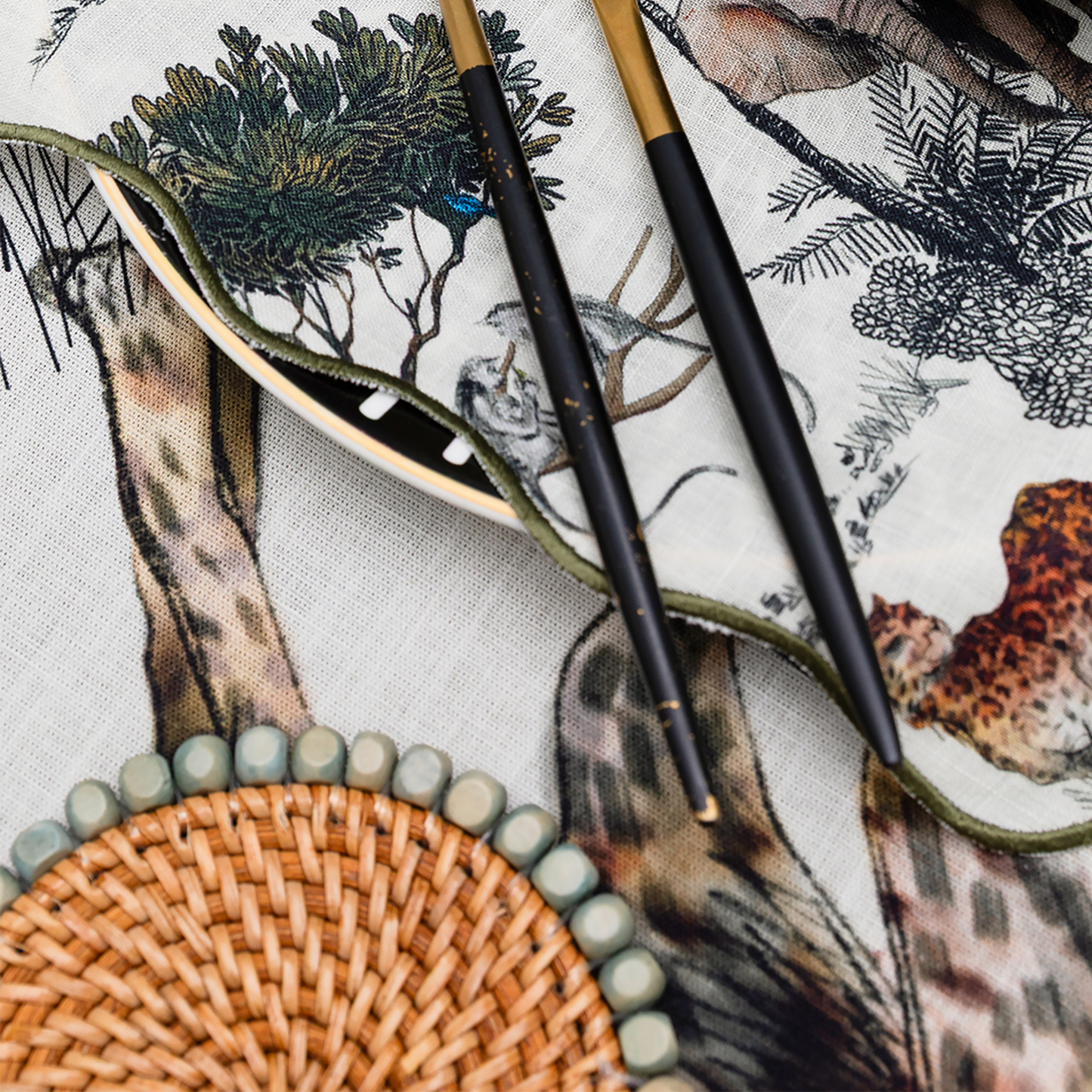 The Safari Beaded Coaster