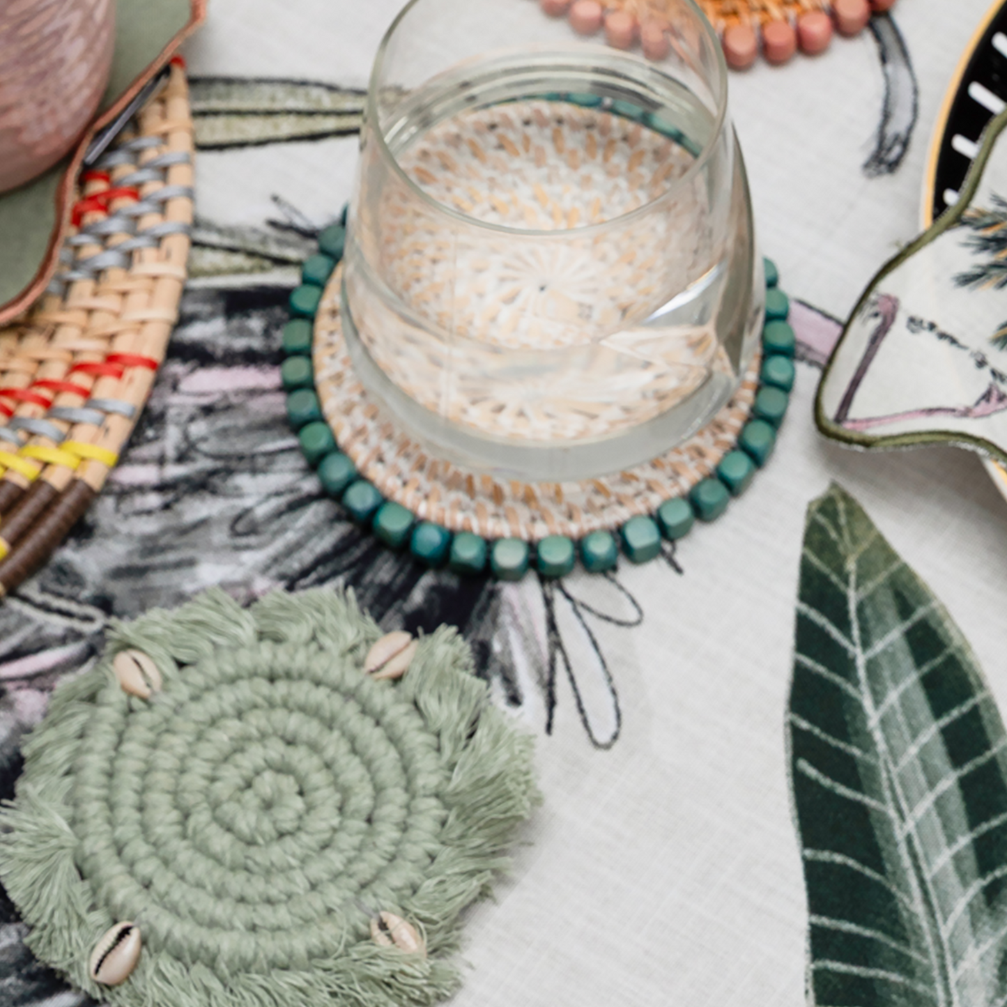 The Safari Beaded Coaster