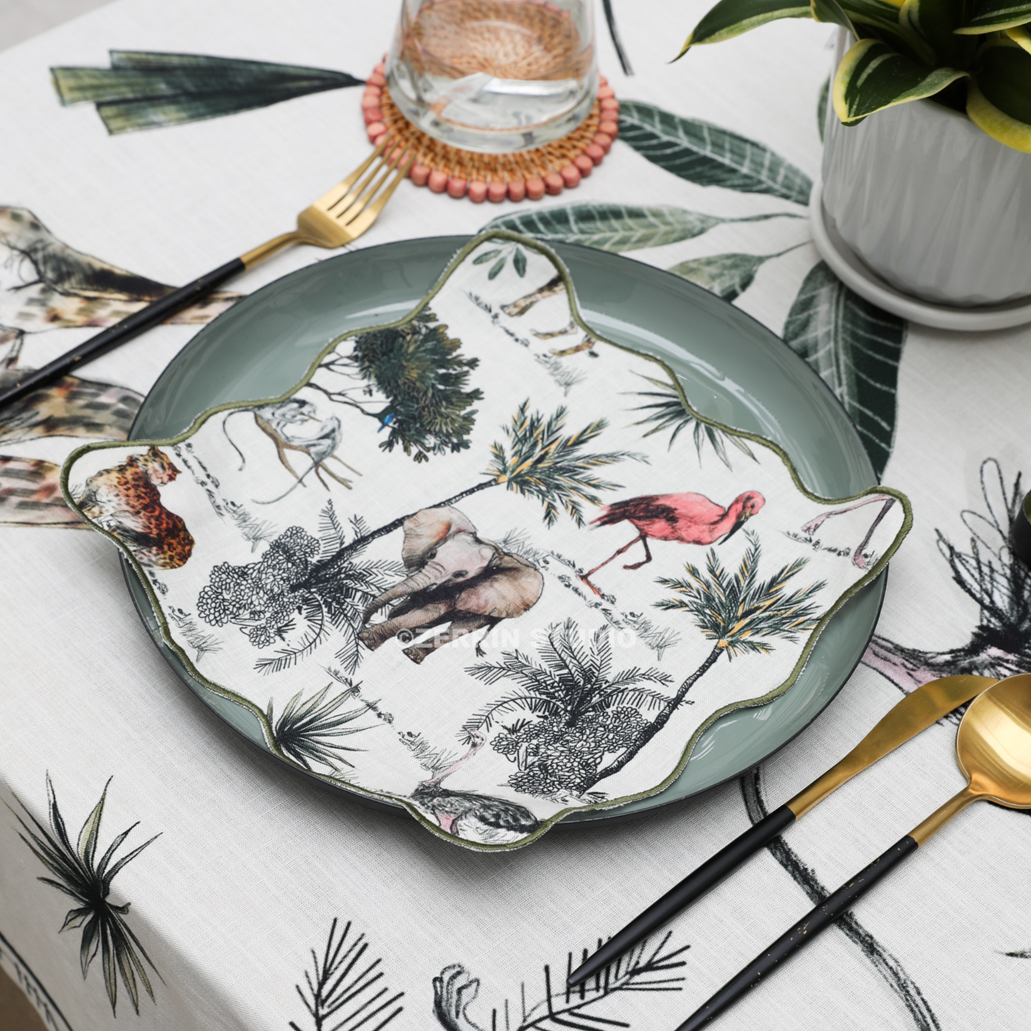 The Aventure Africaine’ Cocktail Napkin