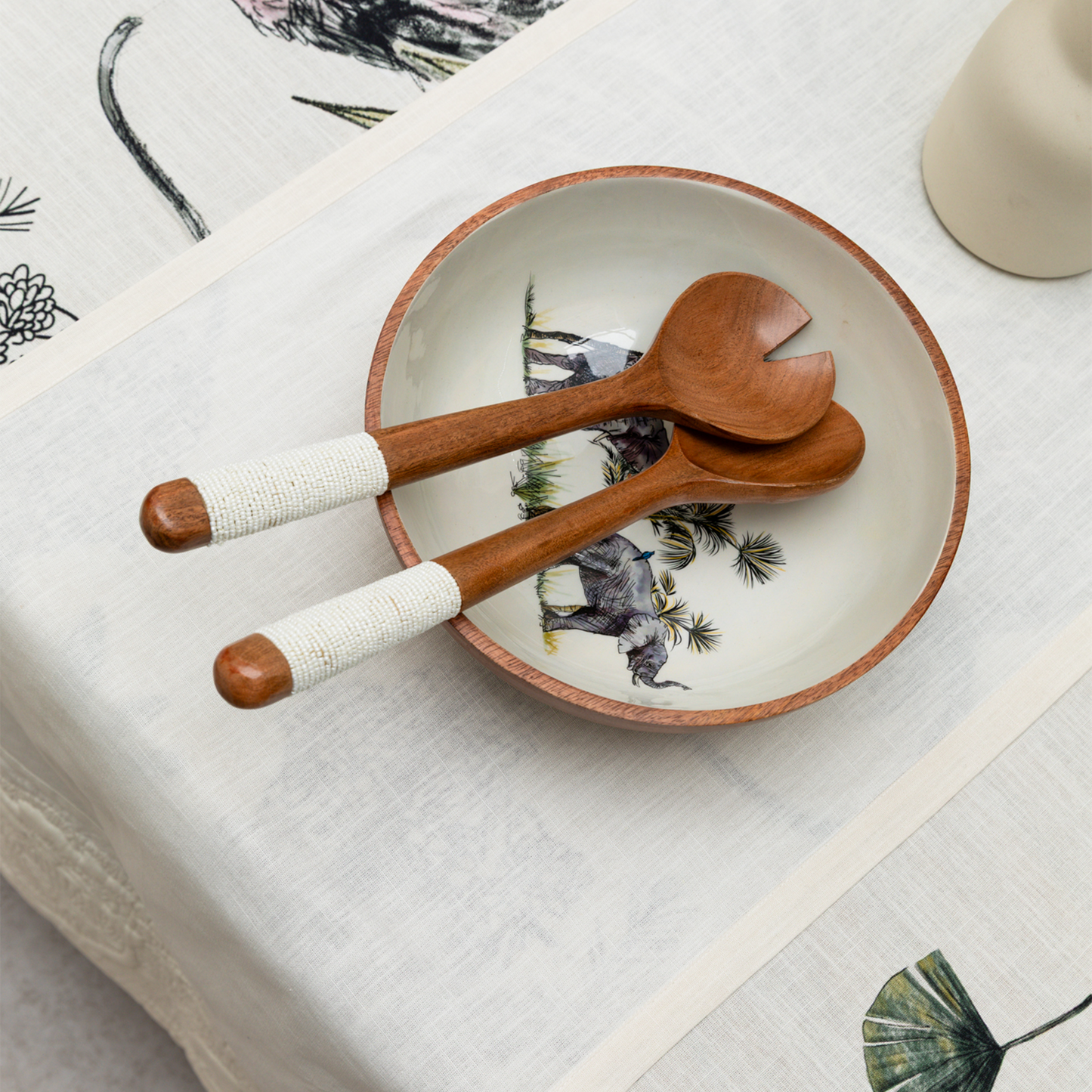The Beaded Serving Spoon Set - Set of 2