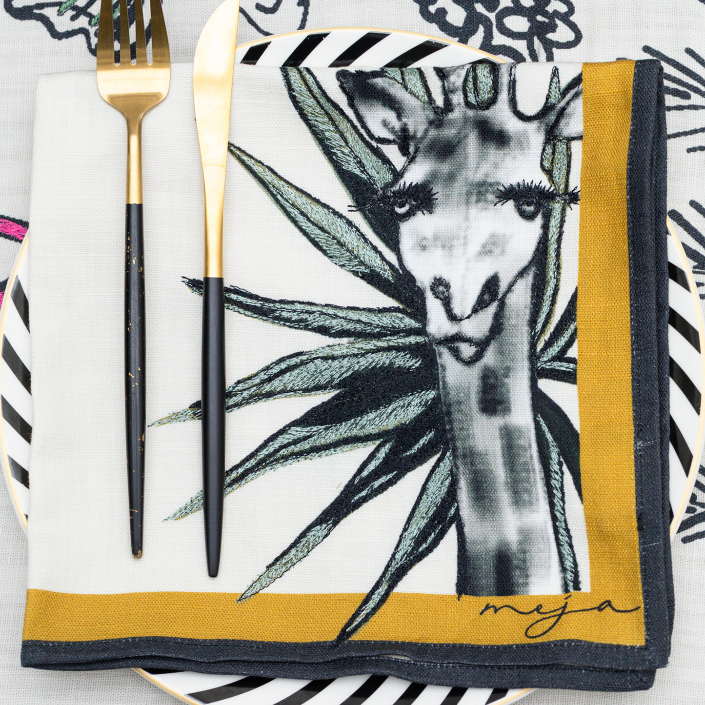 The Show Of Safari Animal Napkins - Set of 2