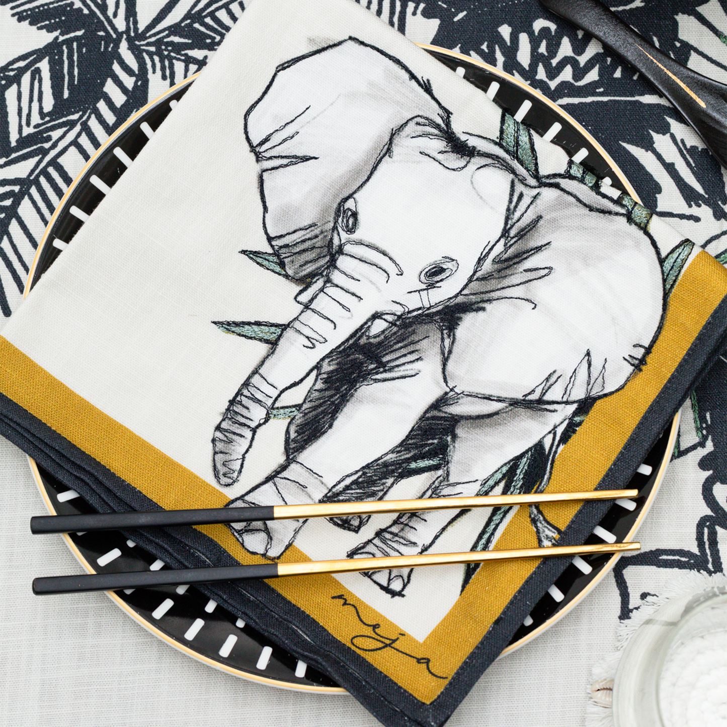 The Show Of Safari Animal Napkins - Set of 2