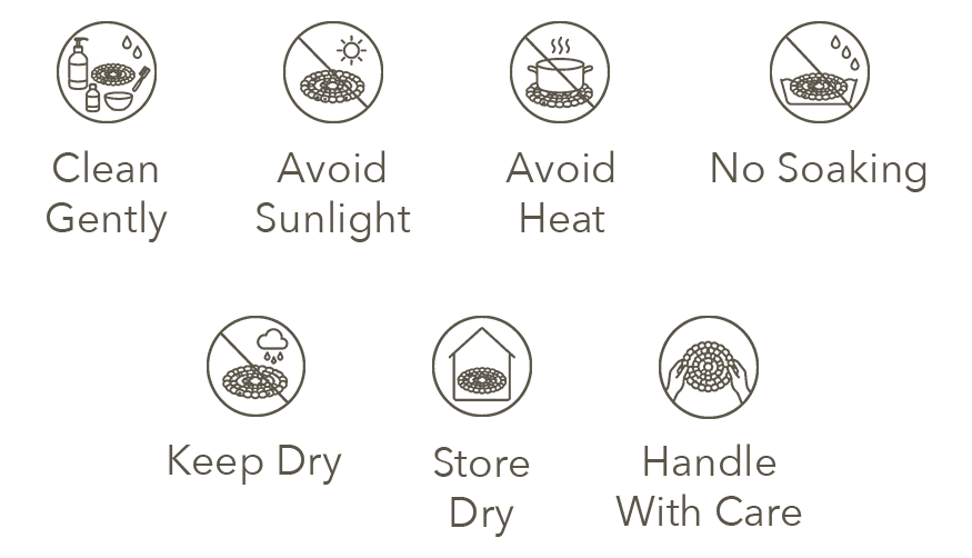 The Safari Beaded Coaster icon set