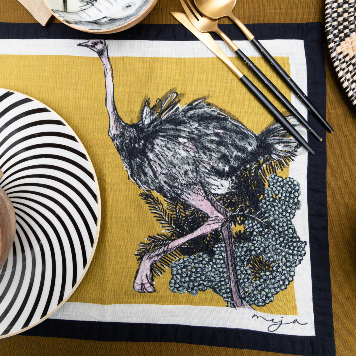 The Les Habitants de la Brousse Placemat