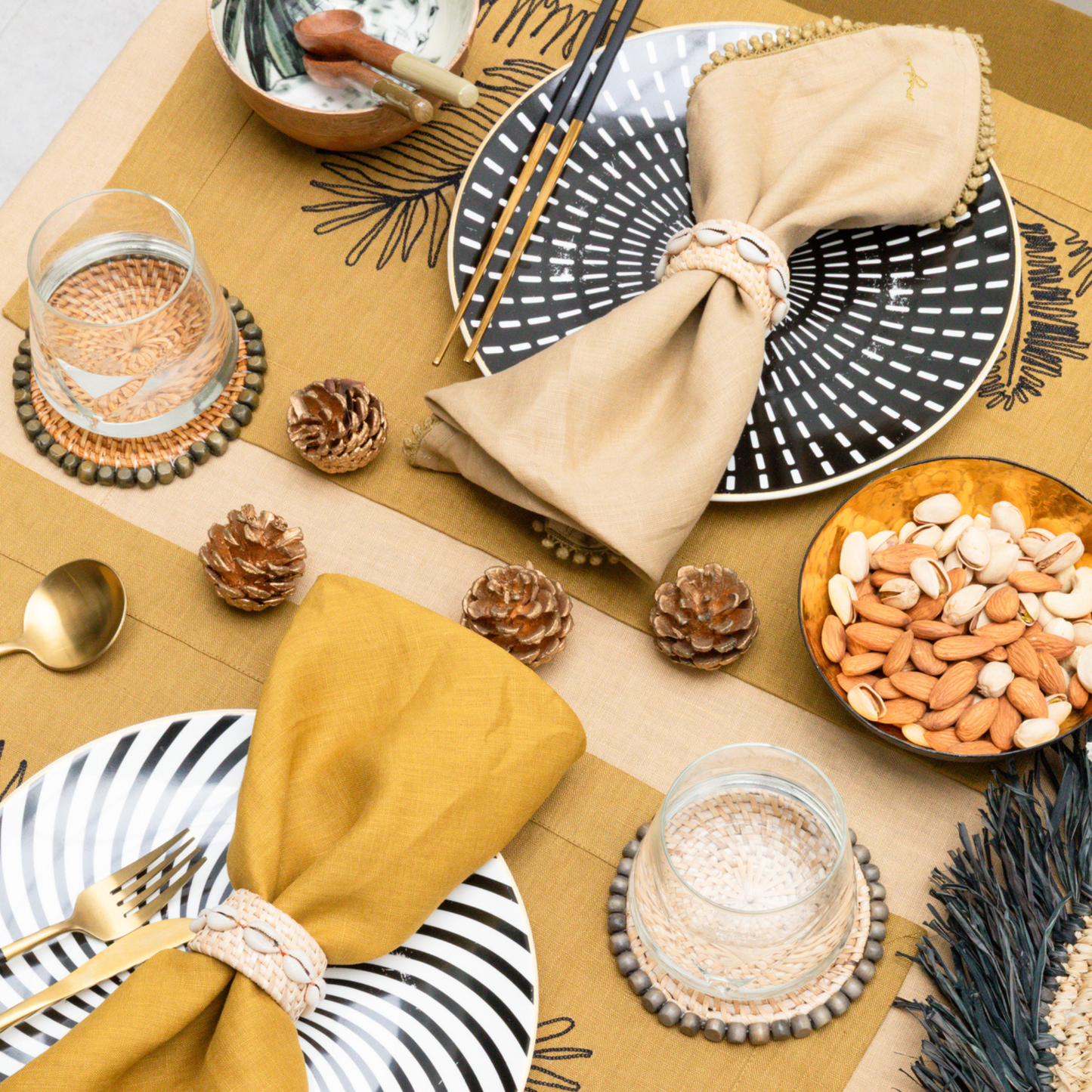 The Safari Beaded Coaster