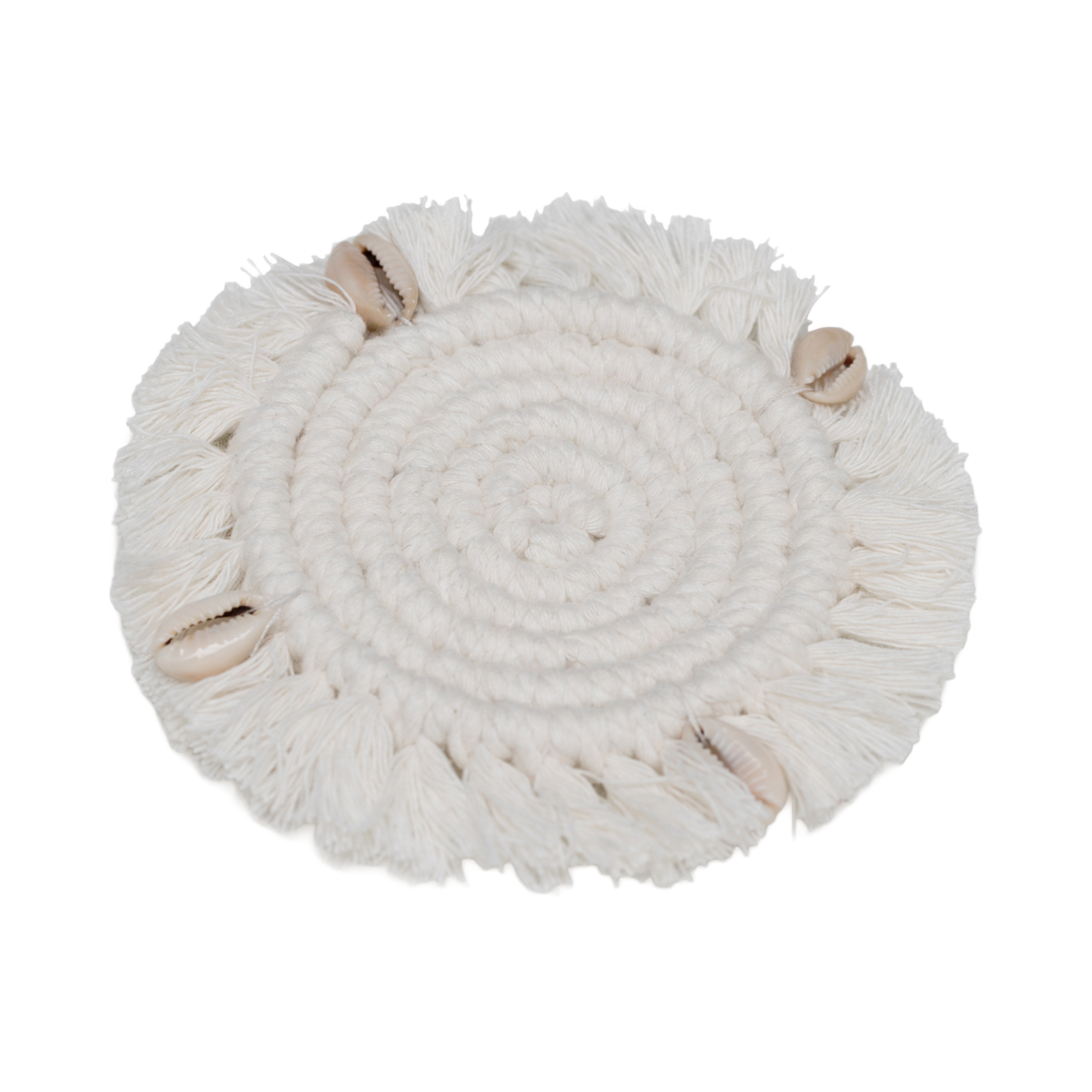 Macrame Beaded Coaster